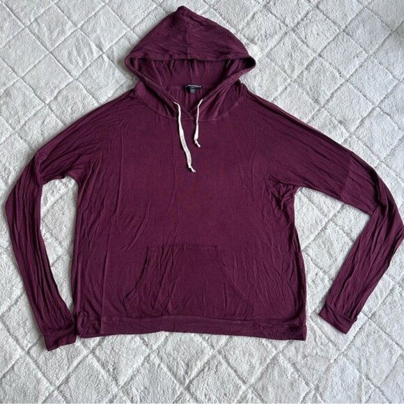 Brandy Melville | Maroon Layla Hoodie | Size One Size - Picture 2 of 11